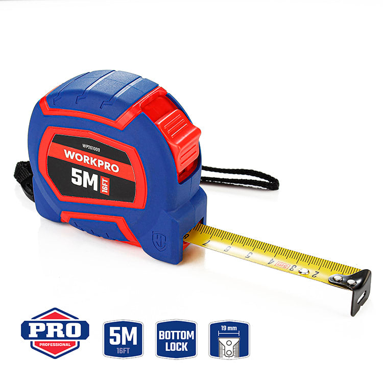Cinta métrica profesional 5m 19mm Workpro