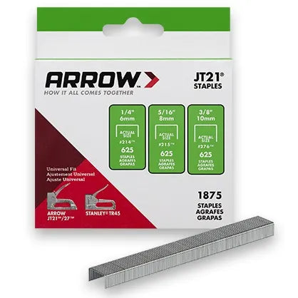 Grapas 3/8" para jt21 (276) - ARROW