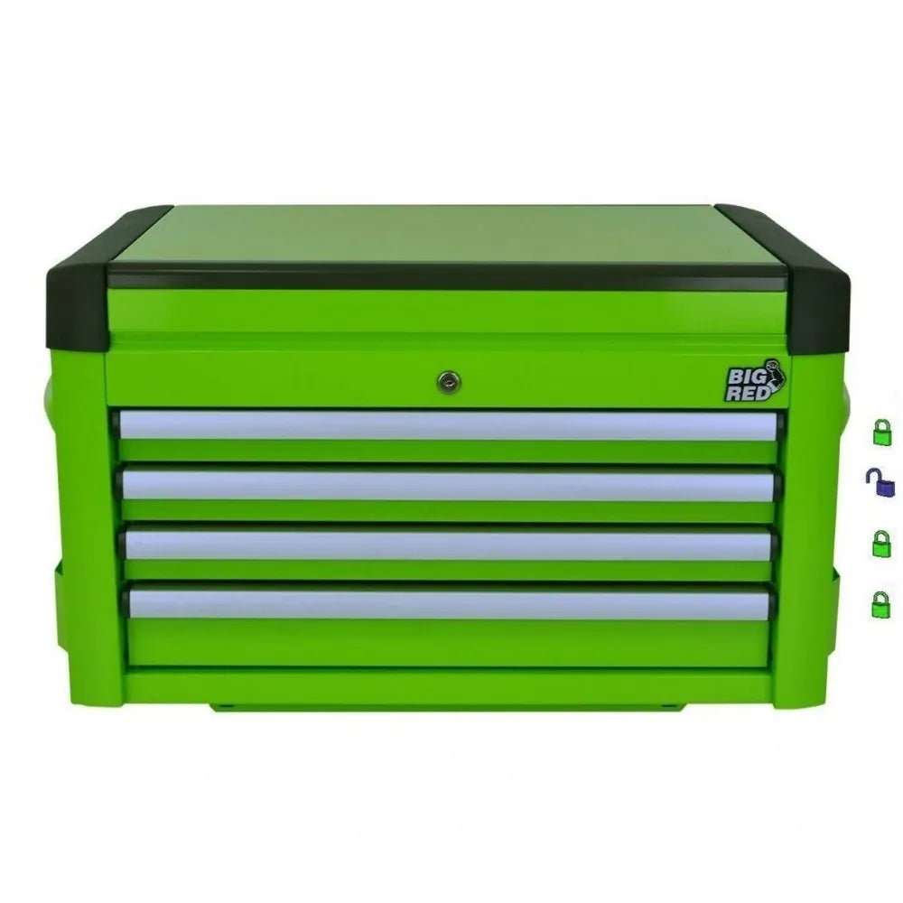 Caja herr. met. 4 gavetas h.duty (ntbt9004) - BIG RED