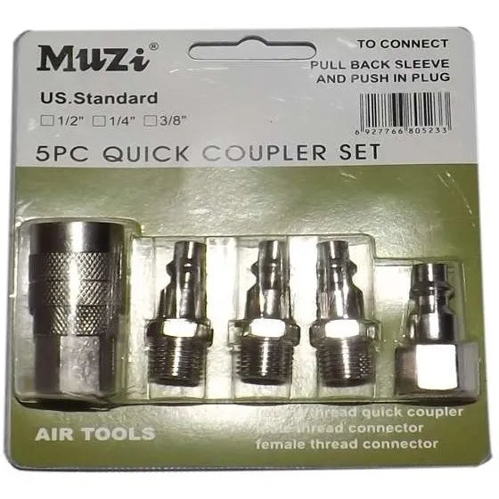 Kit de 5 acoples rapidos (5pcustype) - MUZI