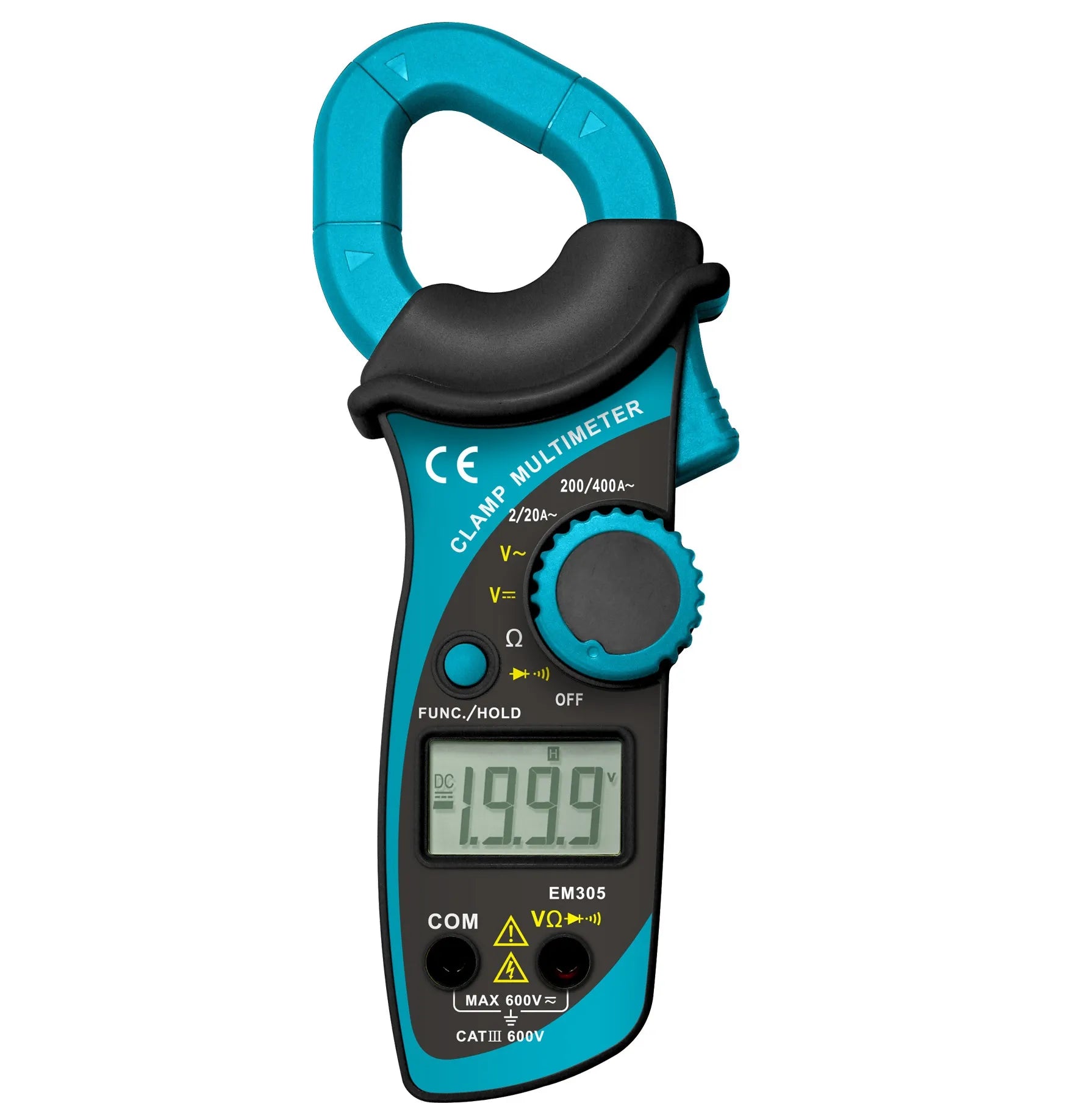 Multitester/amperimetro mini tenaza (em305) - E SUN