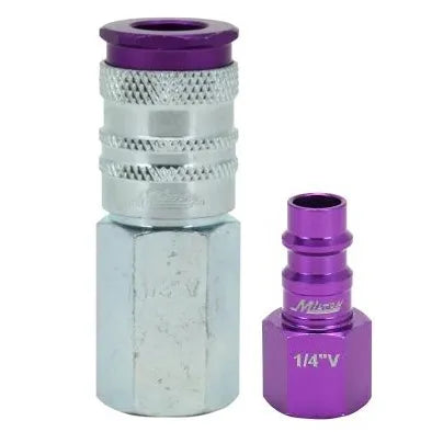 Acople rapido h.hembra 1/4 npt purpura (764vc) - MILTON