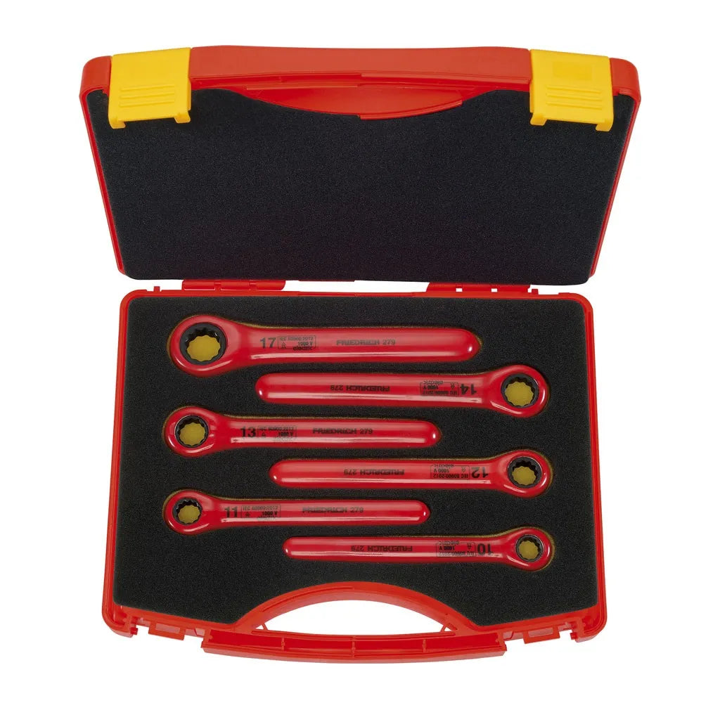 Jgo. llaves corona/chicharra 1000 v, 6 pzs. 279017 (279017) - FRIEDRICH