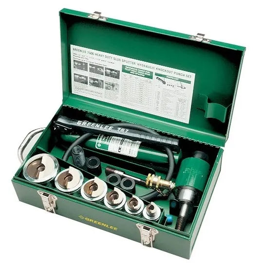 Jgo. sacabocados hidraulico 1/2"-2" inox. (7506) - GREENLEE