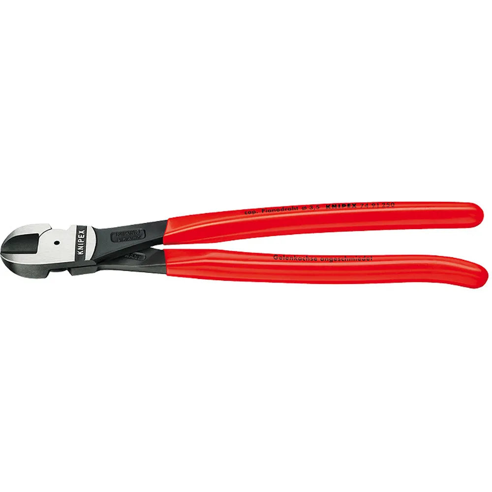 Alicate c/lateral 10" p/acero (7491250) - KNIPEX