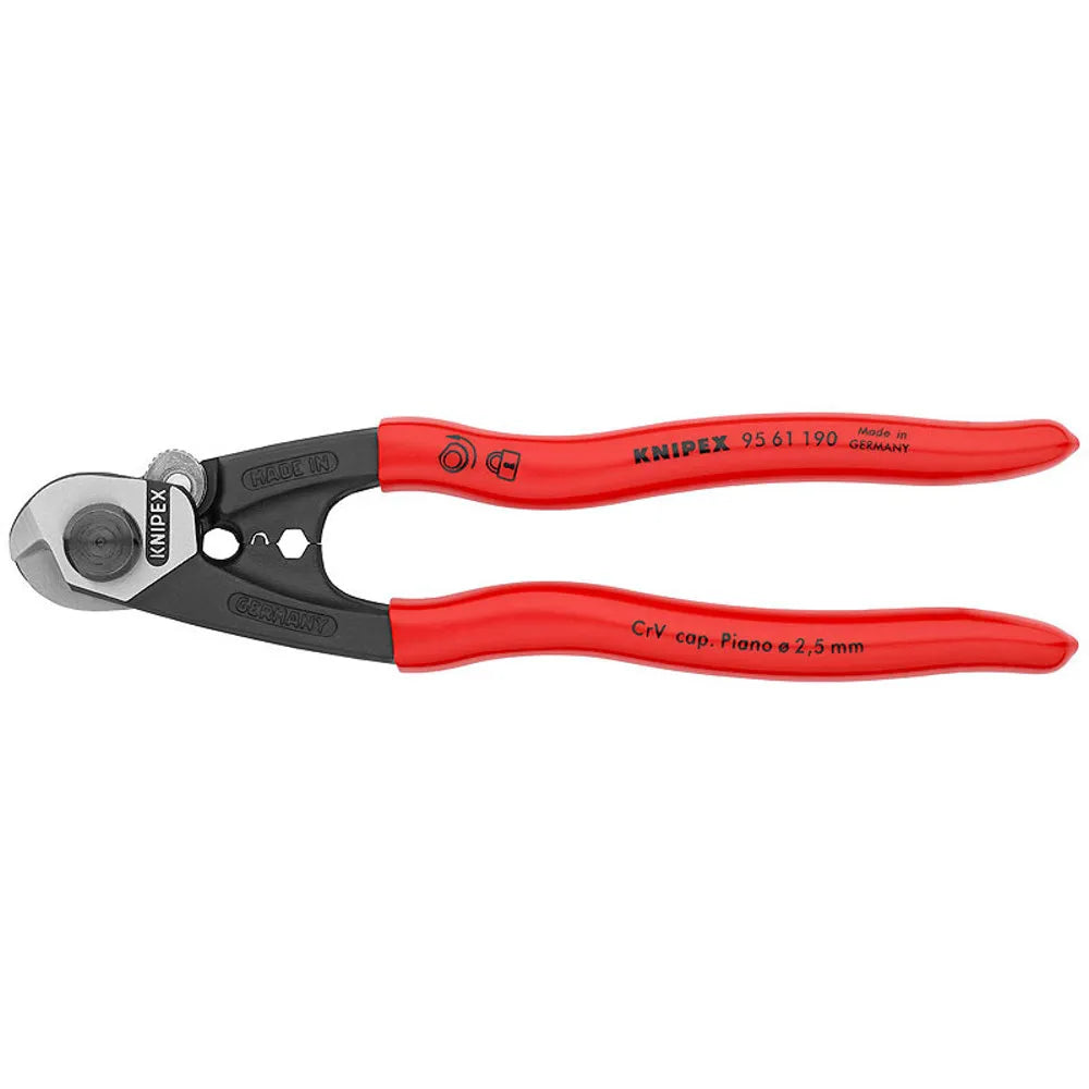 Tenaza c/cables 8" trenzados (9561190) - KNIPEX