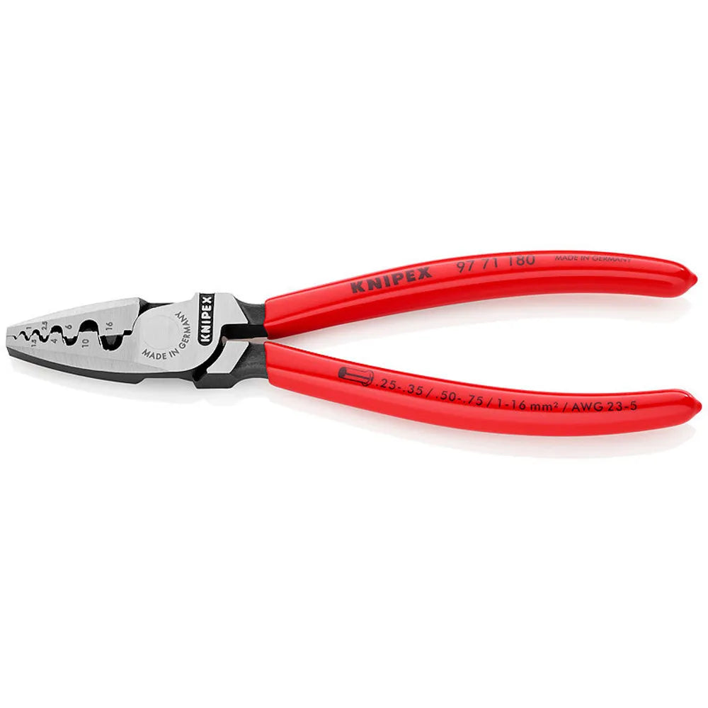 Alicate crimp p/puntillas m/plastico (9771180) - KNIPEX