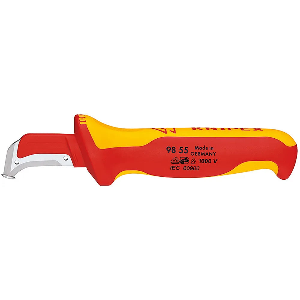 Cuchillo pelacable pta. chata 1000v. (9855) - KNIPEX