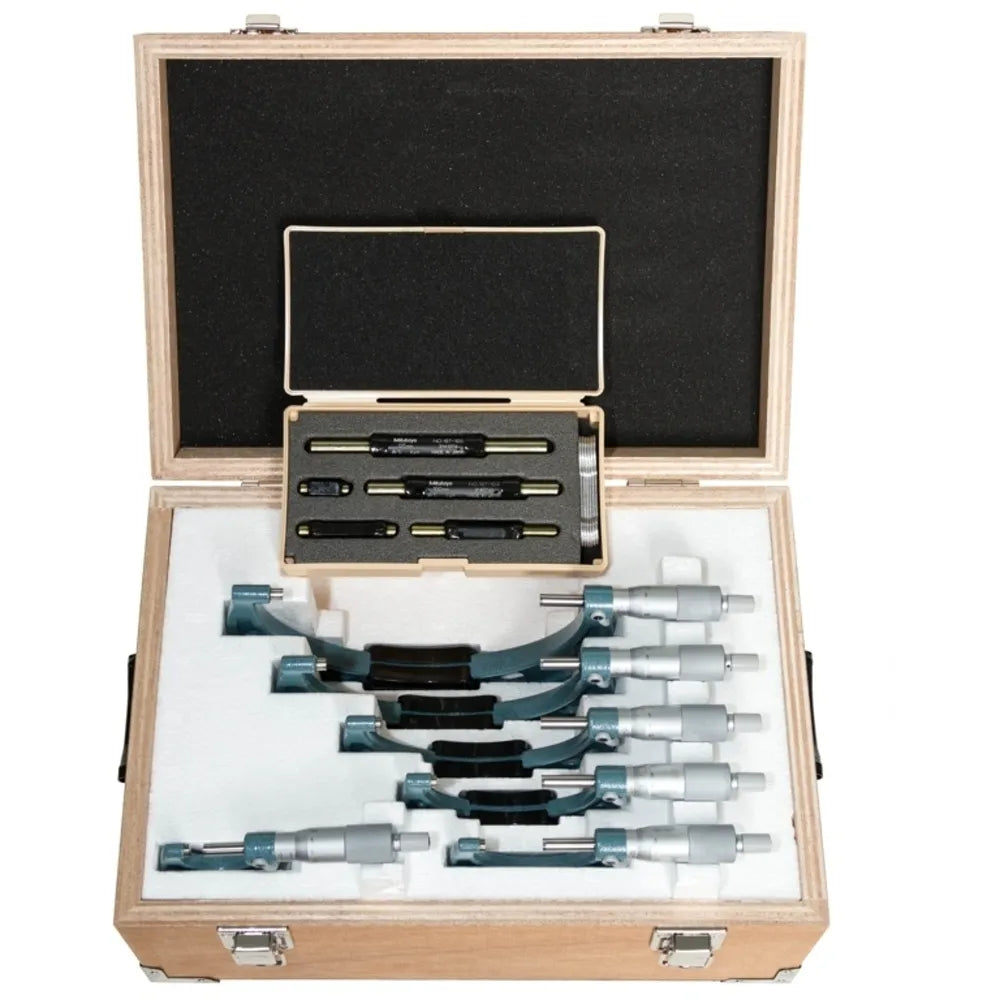 Jgo. micrometro ext. 0-6"/0.001" 6 pzas. (103-904) - MITUTOYO