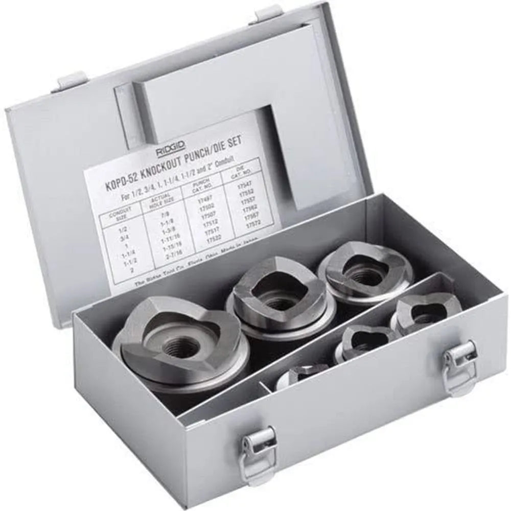 Jgo. punzones 3 ptas. 1/2"- 2" (23487) - RIDGID