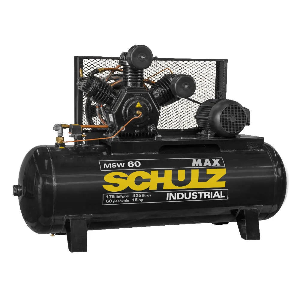 Compresor 5.5 hp, 175 lbs, 380 v. (msv20max) - SCHULZ