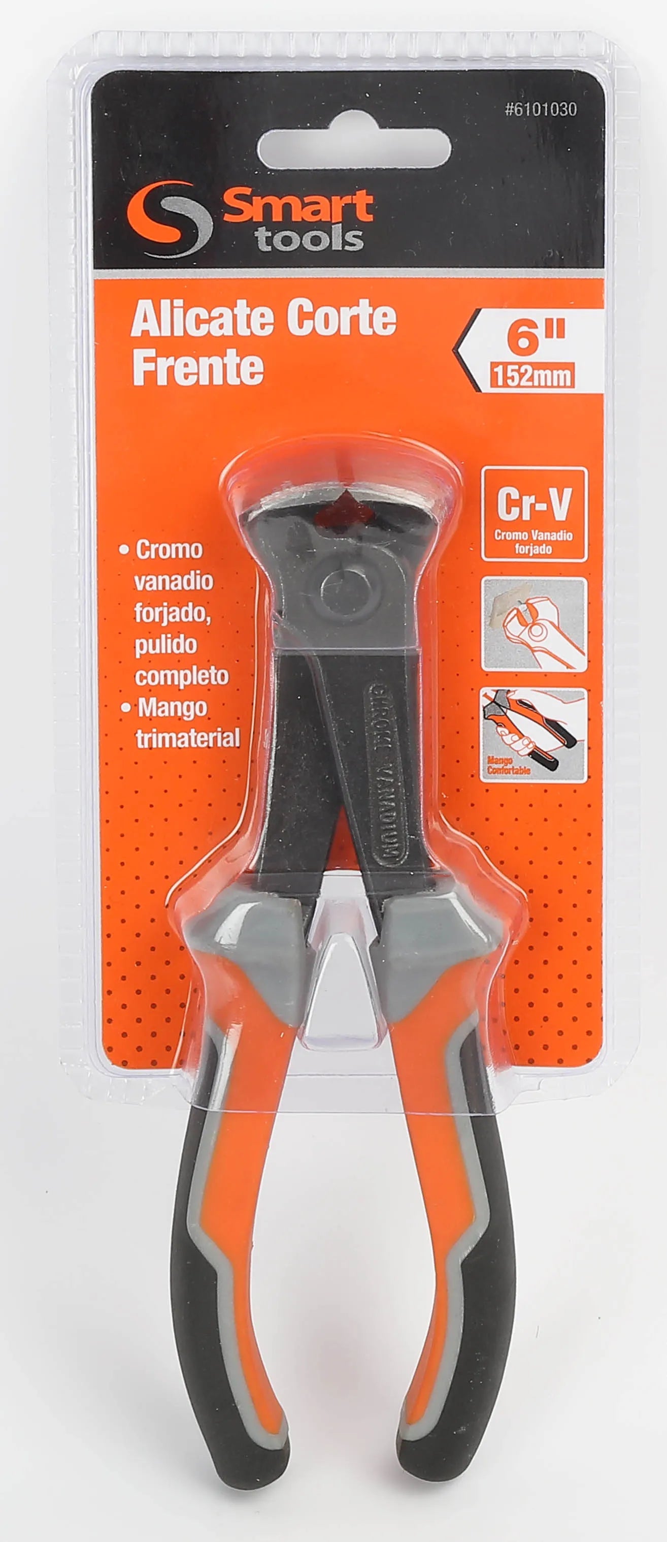 Alicate corte frontal de 6" (6101030) - SMARTTOOLS