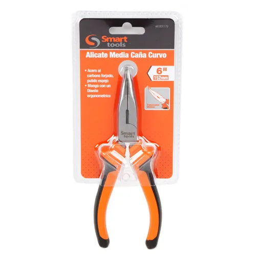 Alicate media caña curvo de 6" (6101170) - SMARTTOOLS
