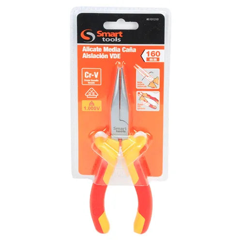 Alicate de punta 6" aislado 1000v. (6101310) - SMARTTOOLS