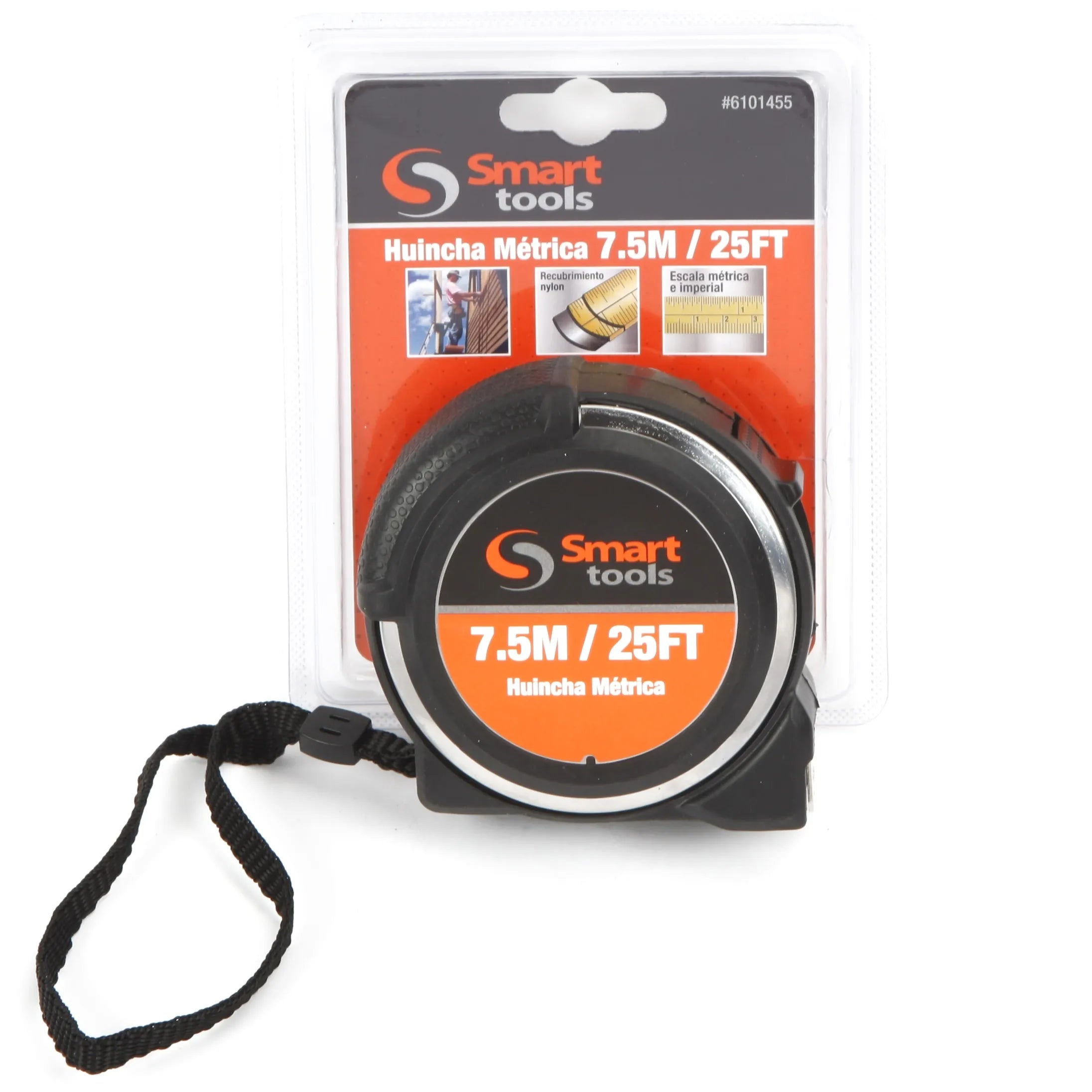 Huincha medir 5.0 mts.x 19 mm. ac. inox. (6101450) - SMARTTOOLS
