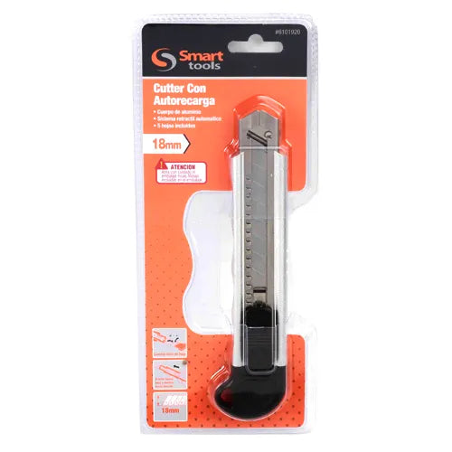 Cuchillo snap-off uso pesado de aluminio (6101920) - SMARTTOOLS