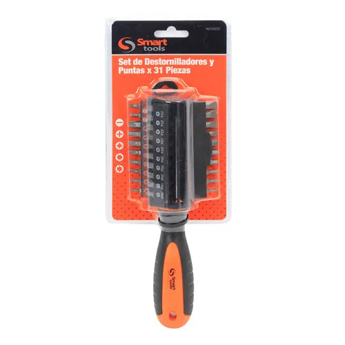 Destornill. puntas intercambiables 31 pzs. (6102225) - SMARTTOOLS