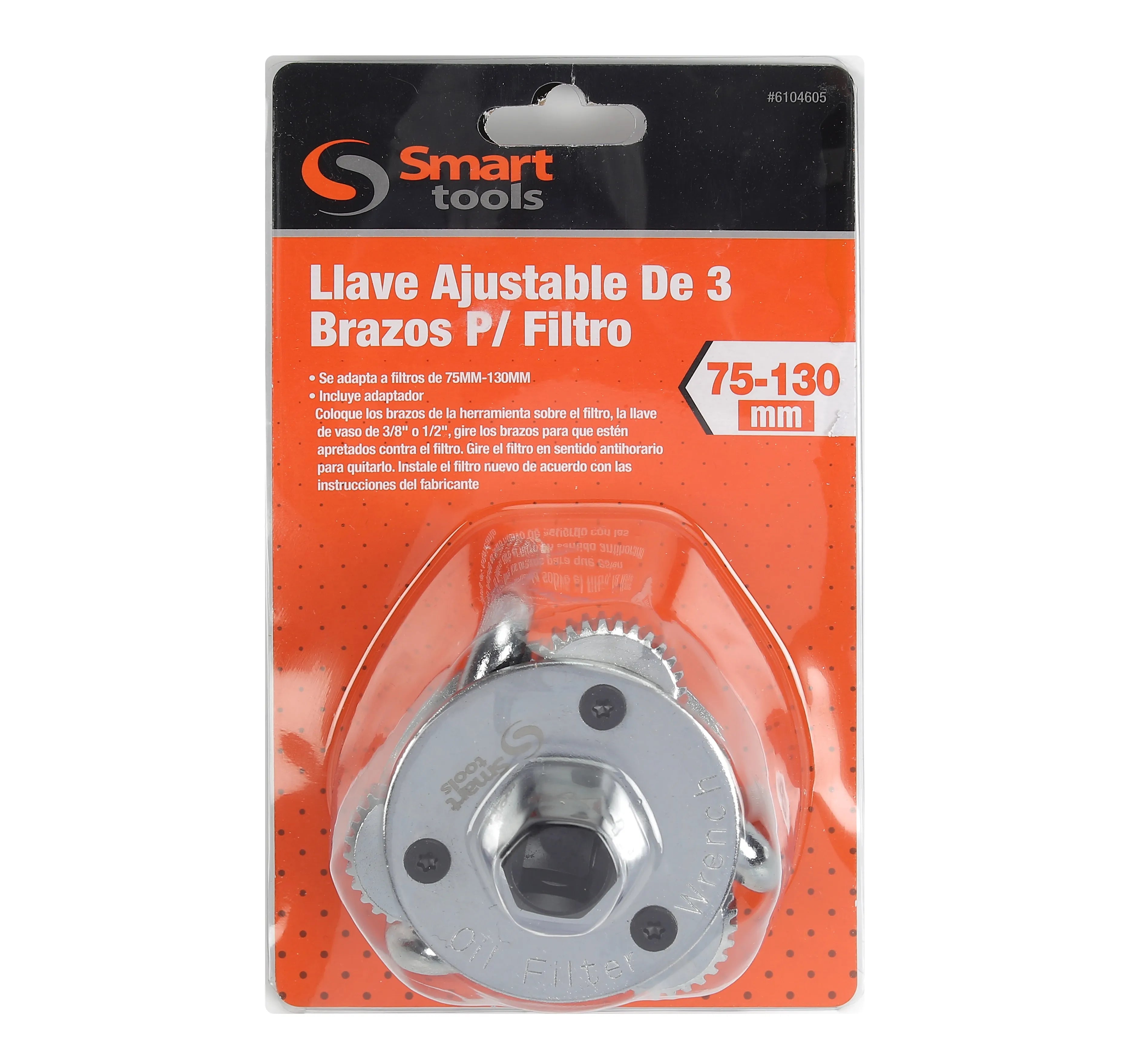 LLAVE AJUSTABLE DE 3 BRAZOS P/ FILTRO 64-120MM