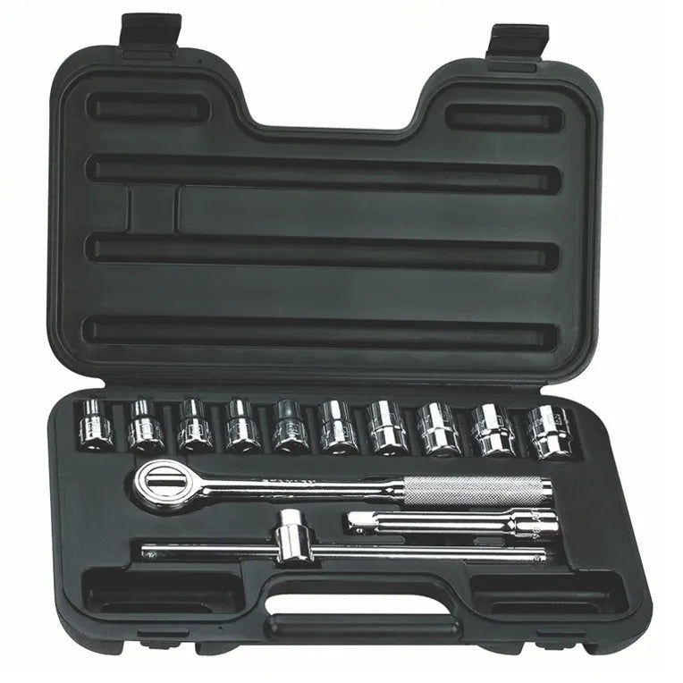 Jgo. dados 1/2 10-22 mm. 14 pzas. (86-501) - STANLEY