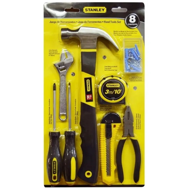 Jgo. de herramientas 8 pzs. (70-877) - STANLEY