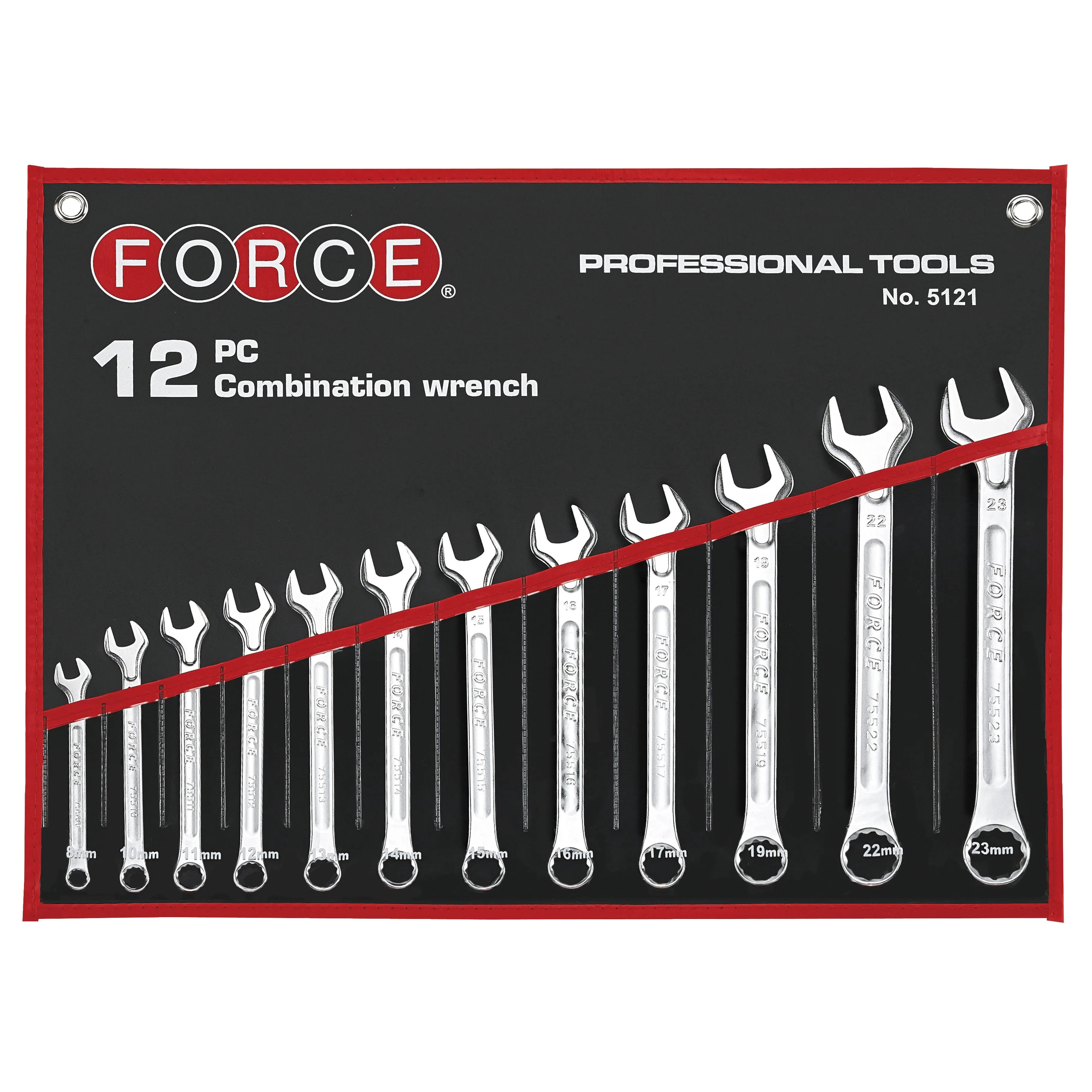 Jgo. llaves pta.-corona 8-23 mm. (5121c) - FORCE