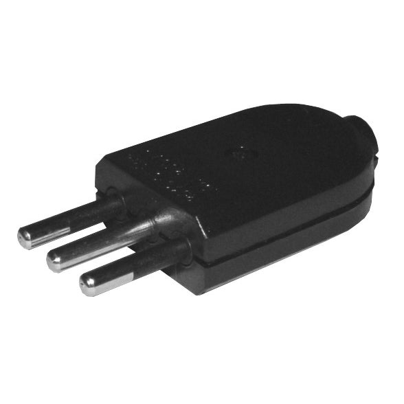 Enchufe macho 2 p + tierra, 10 aº (606889) - ARTICULOS ELECTRICOS