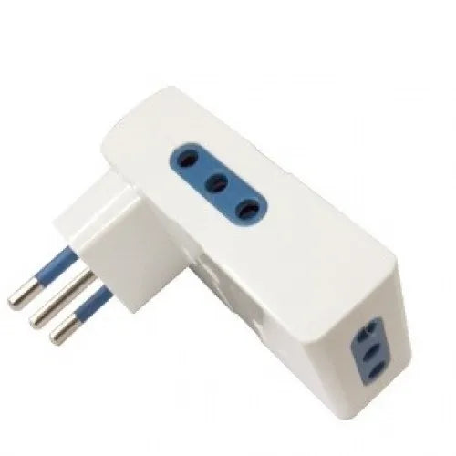 Macho triple lateral c/luz piloto (md0228) - ARTICULOS ELECTRICOS