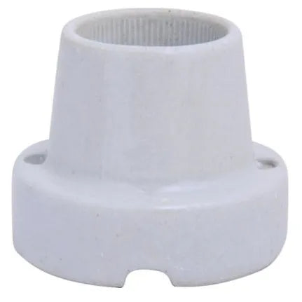 Base recta de loza (4010145) - ARTICULOS ELECTRICOS