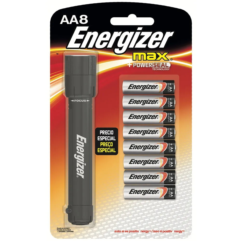 Linterna aluminio 100l+ 8 pilas aa (929829) - ENERGIZER