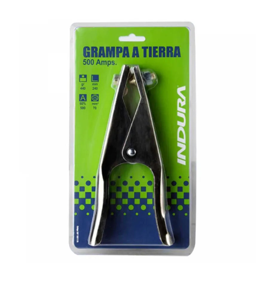 Grampa tierra 500 amps. blister (1021175) - INDURA