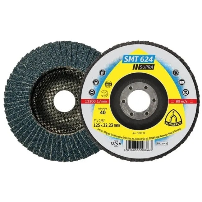 Disco traslapado 4.5" gr. 80 #smt 624 (322768) - KLINGSPOR