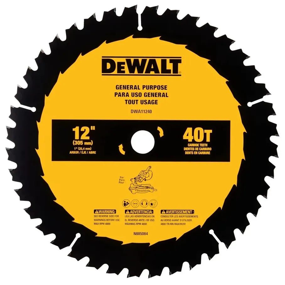 Disco sierra 12 40d eje 1 (dwa11240) - DEWALT