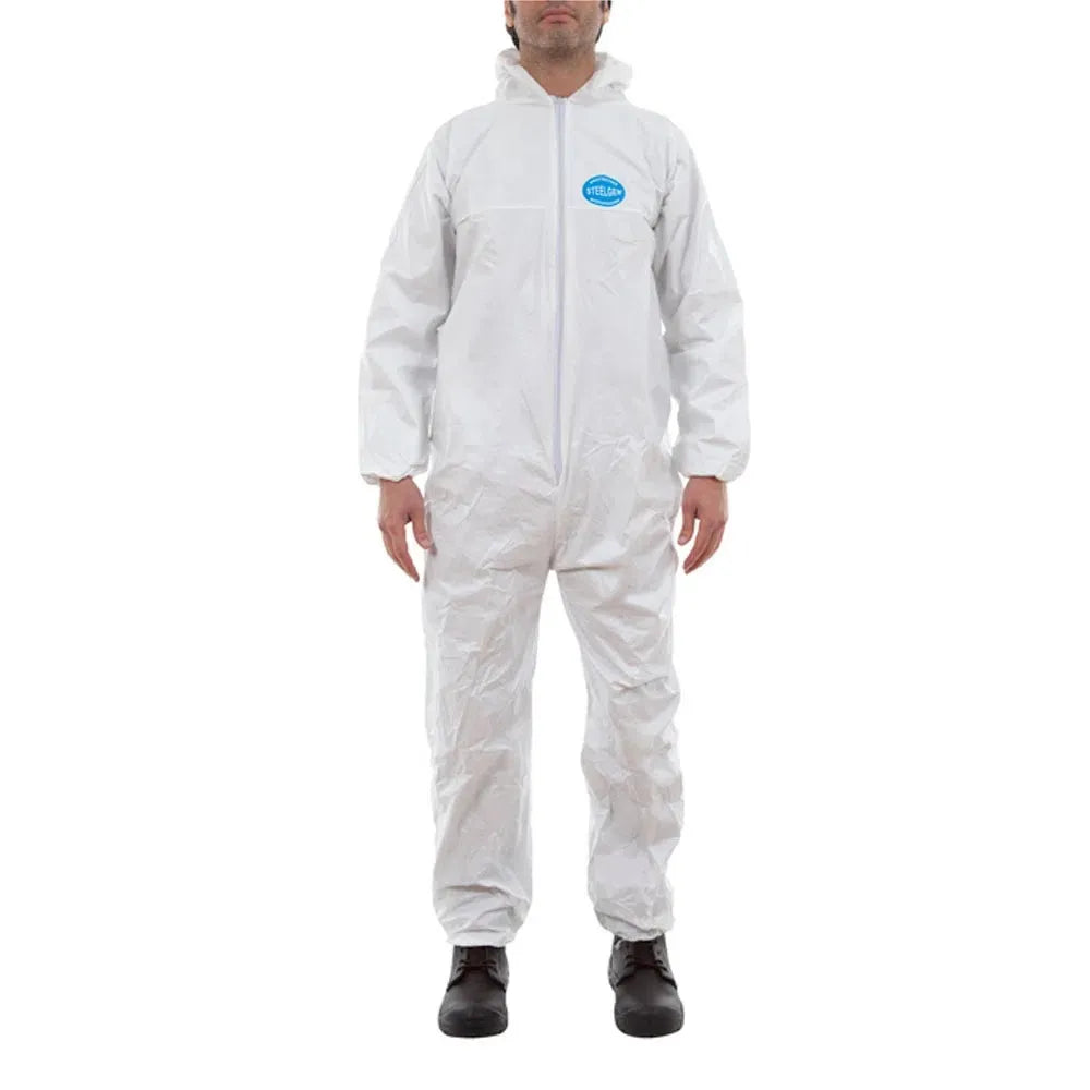 BUZO DESECHABLE STEELGEN BLANCO TALLA M STEELPRO - ART.DE SEGURIDAD