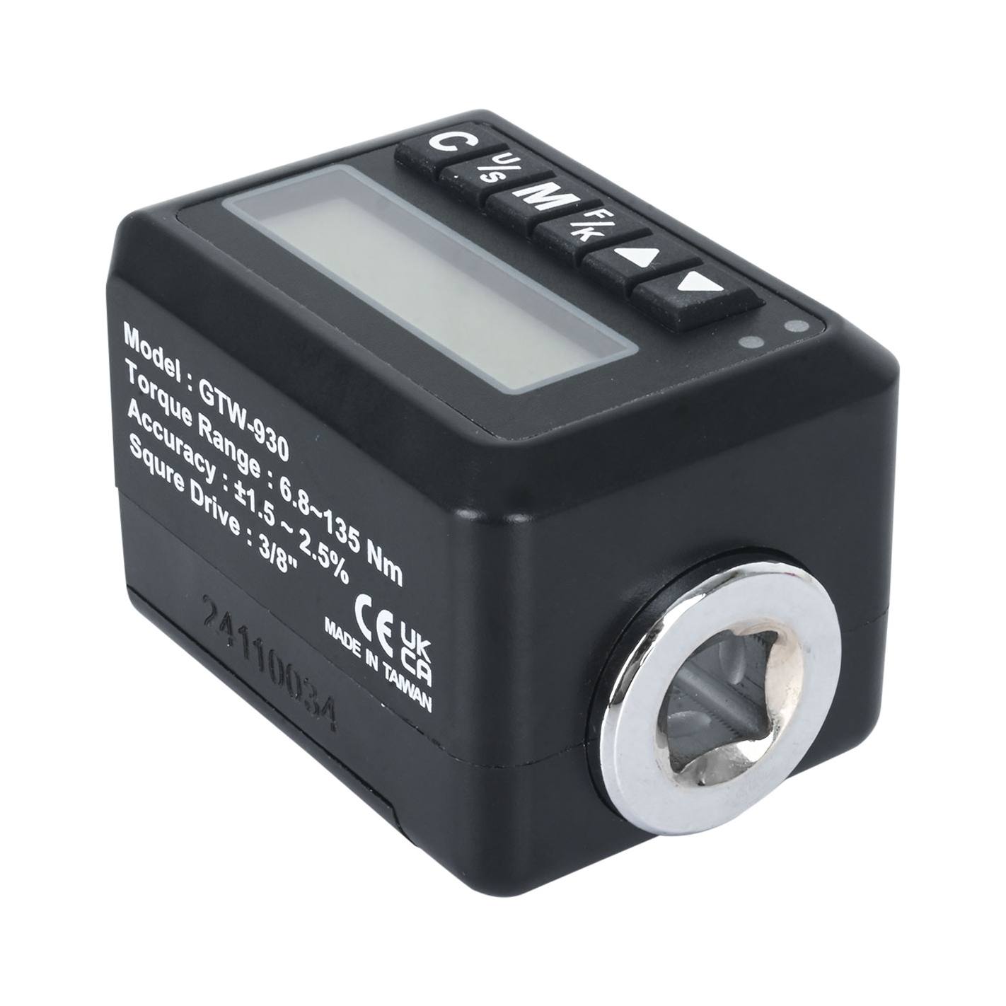 ADAPTADOR DE TORQUE DIGITAL 3/8 6.8-135 Nm GTW-93 - MIGHTY SEVEN M7