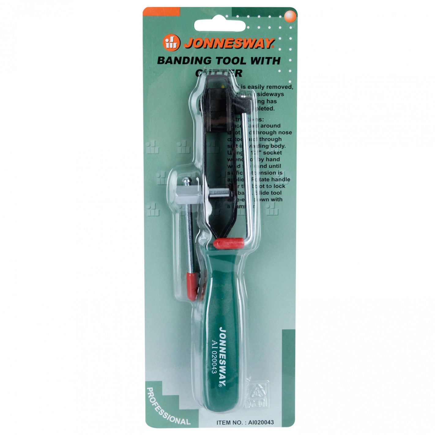 ALICATE ABRAZADERA con cortador AI020043 - JONNESWAY