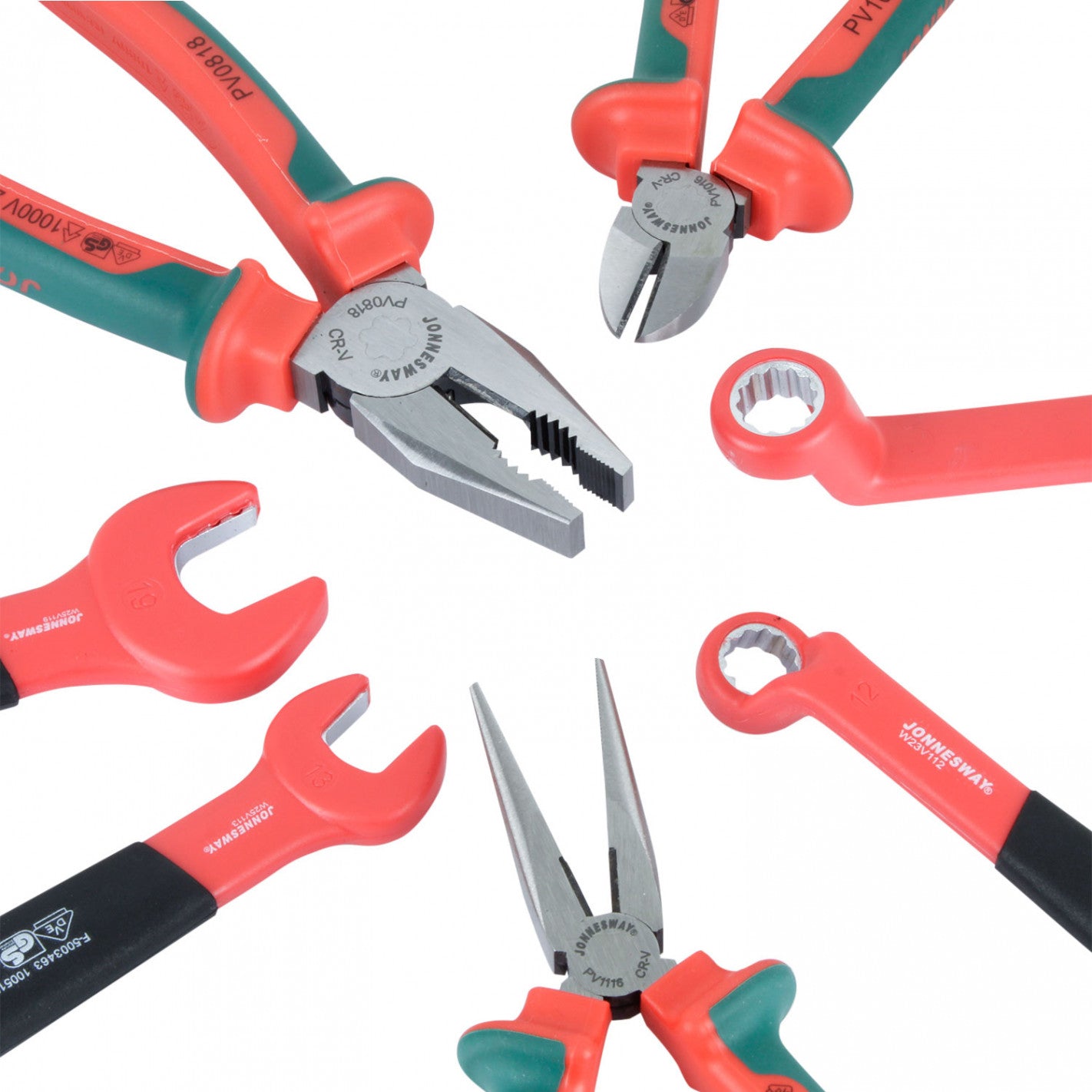 BANDEJA 25 ALICATES Y LLAVES AISLADOS W25V11 1000V VDE - JONNESWAY