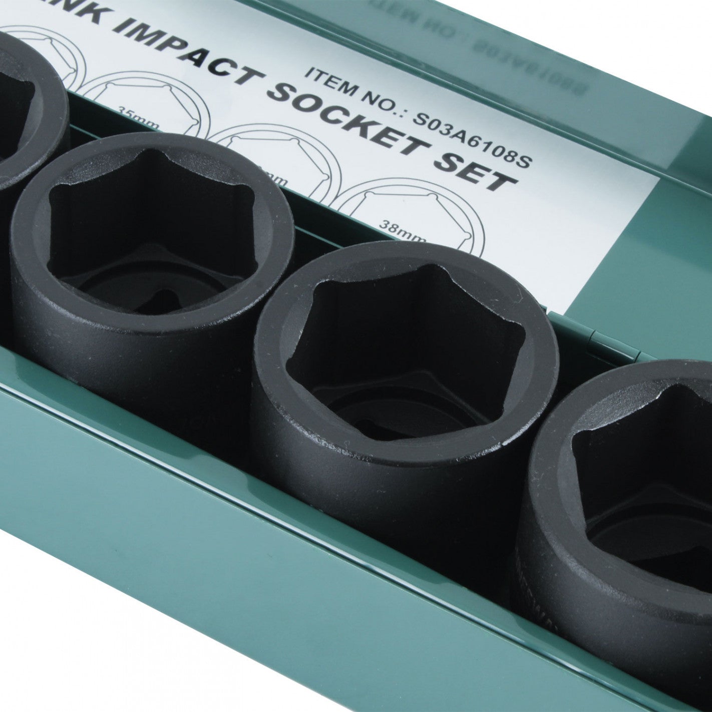 CAJA de DADOS de IMPACTO 3/4" 8 piezas S03A6108