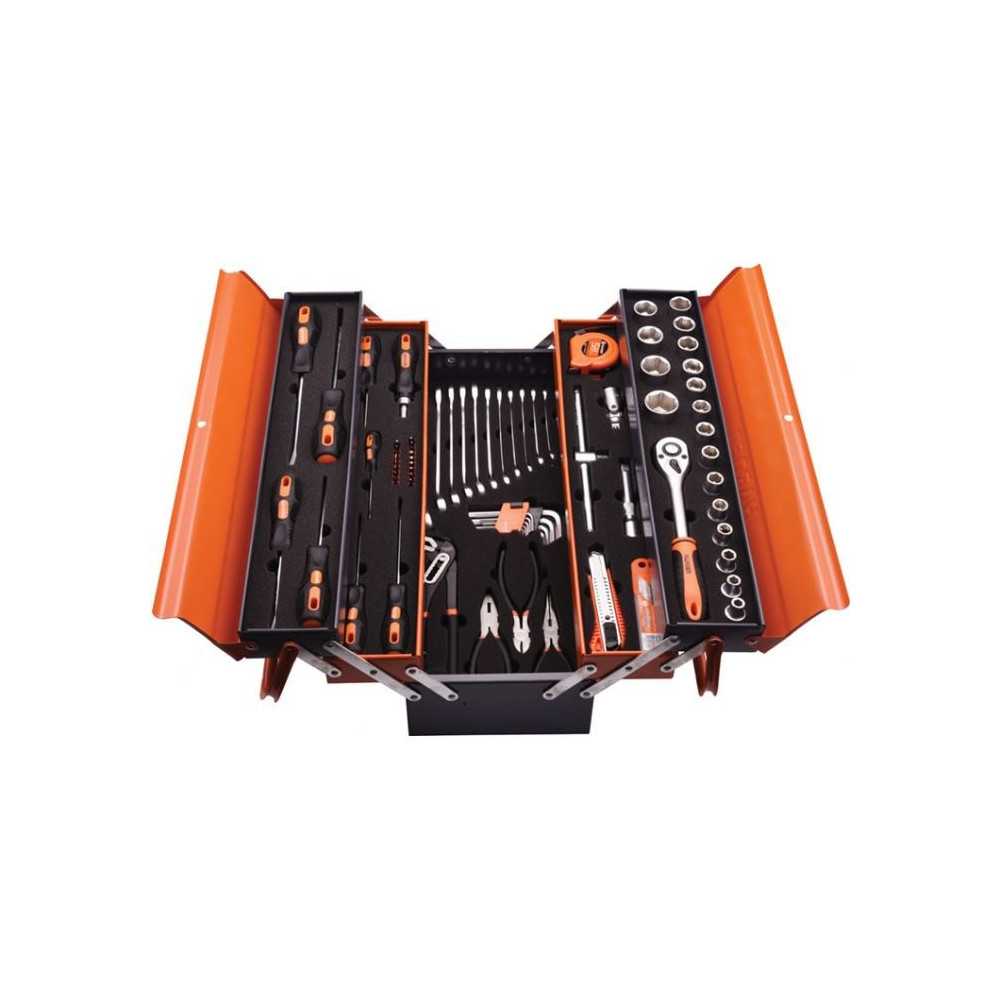Caja de herramientas con 77 pzs HARDEN