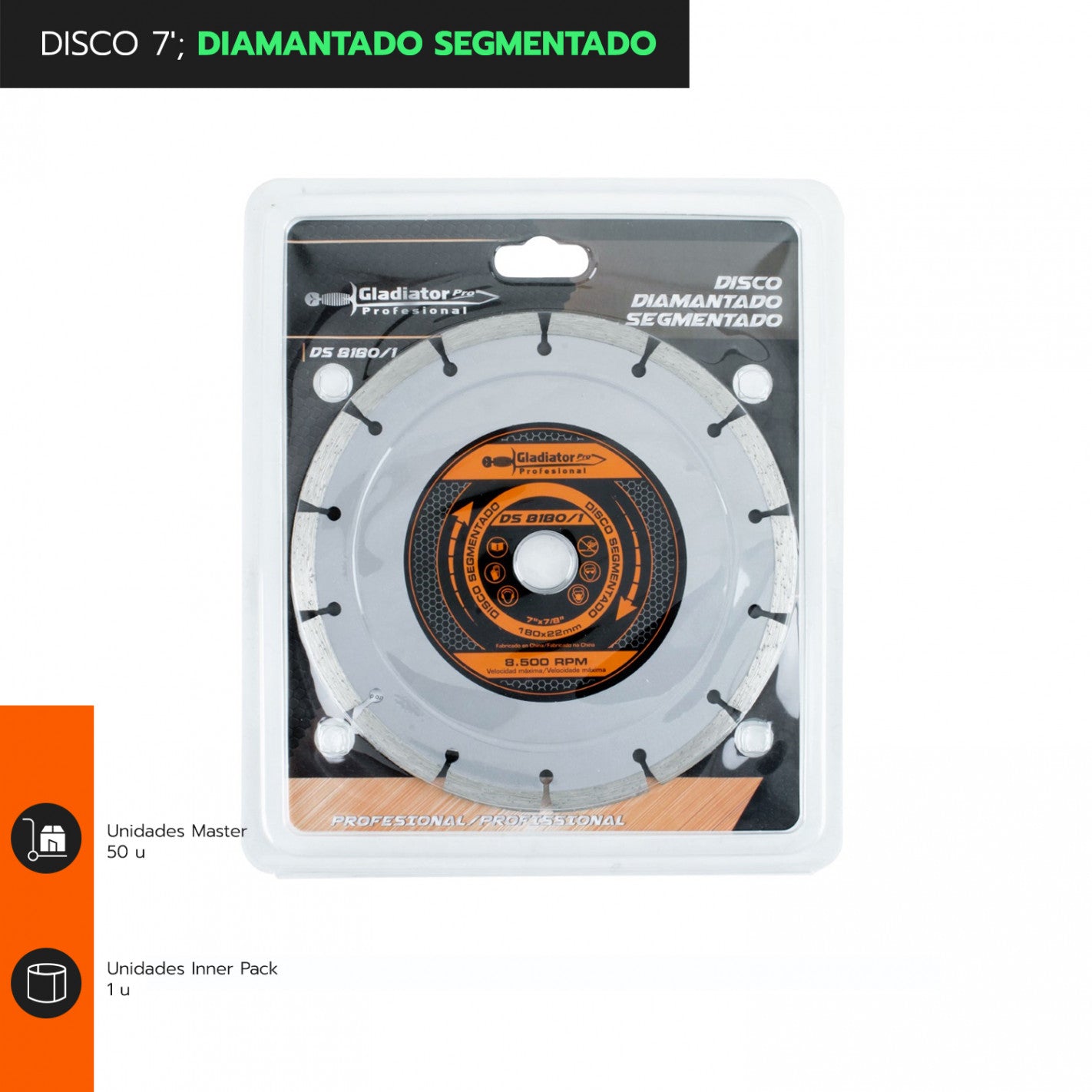 DISCO 7 DIAMANTADO SEGMENTADO DS8180/1