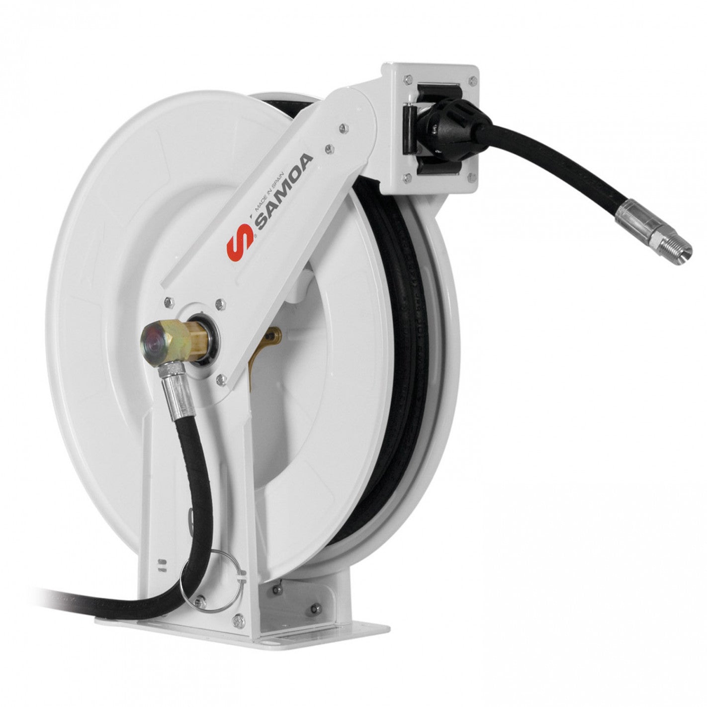 Enrollador manguera 1/4" Abierto 10m Grasa 501300 SAMOA