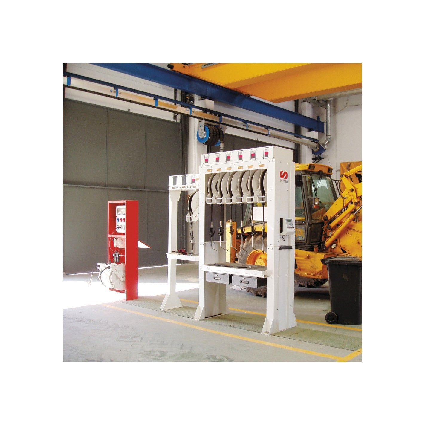 ENROLLADOR MANGUERA 1" Abierto 15m Aceite 508225