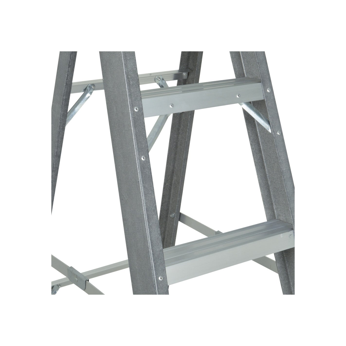 ESCALA PROFESIONAL TIJERA FIBRA VIDRIO 5 ESCALONES