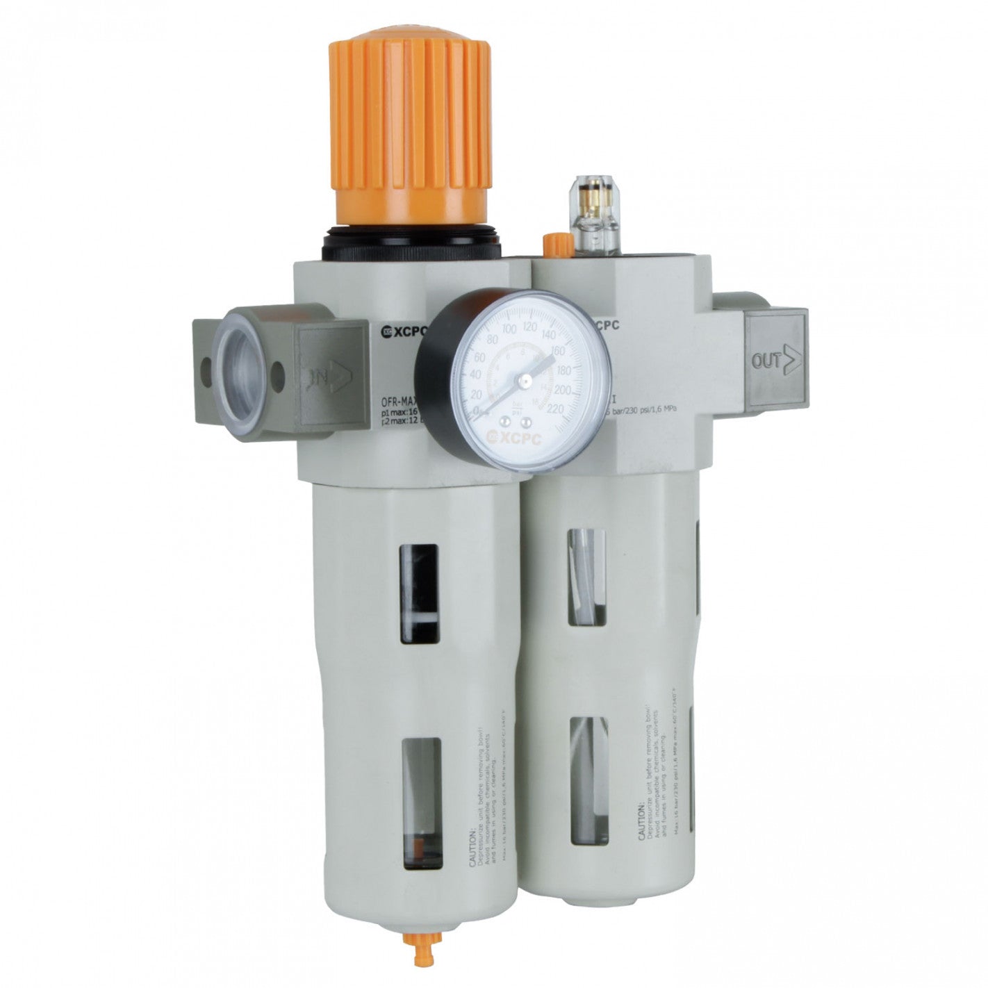 FILTRO REGULADOR LUBRICADOR DE 1 0-16bar XOU-MAXI - XCPC