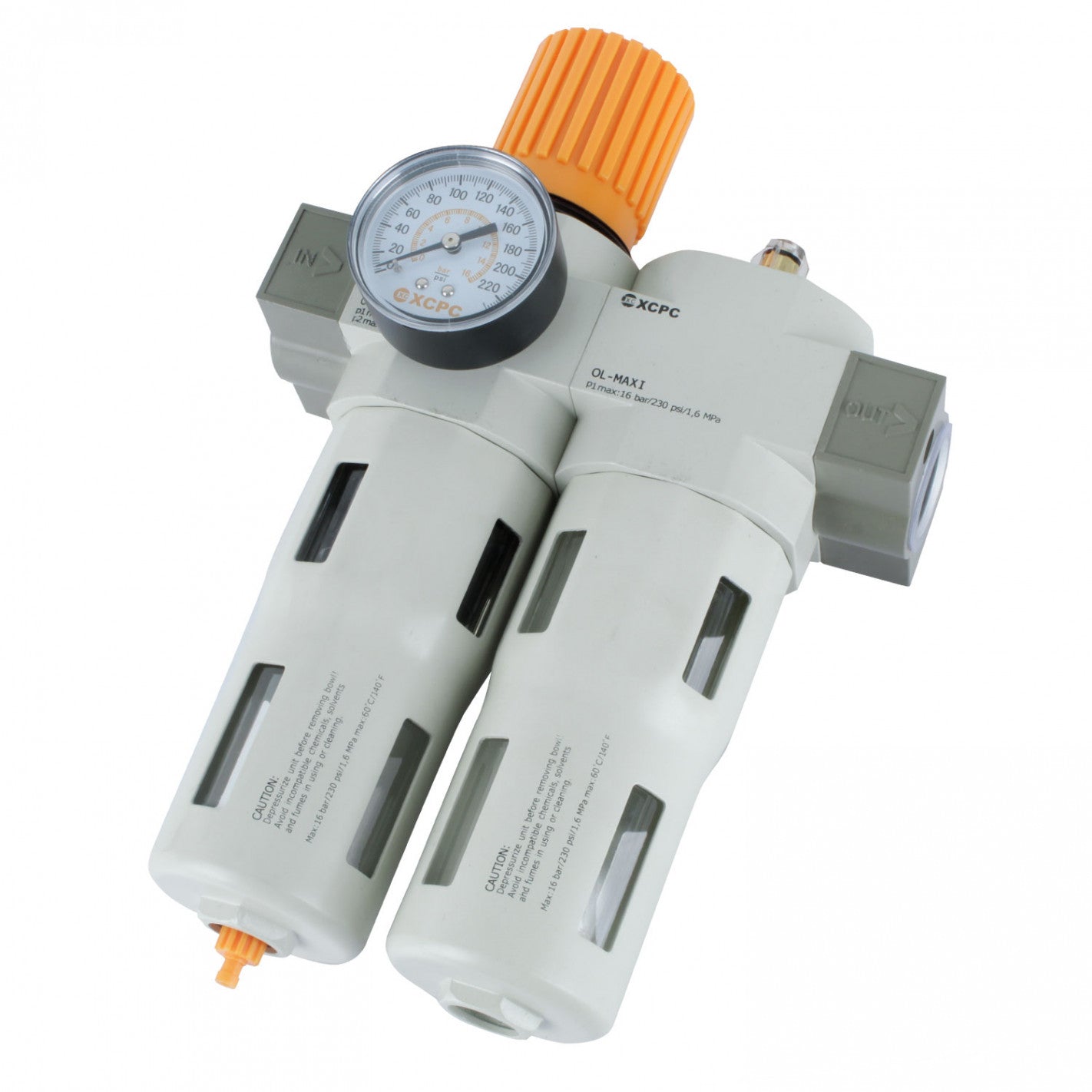 FILTRO REGULADOR LUBRICADOR DE 1 0-16bar XOU-MAXI - XCPC