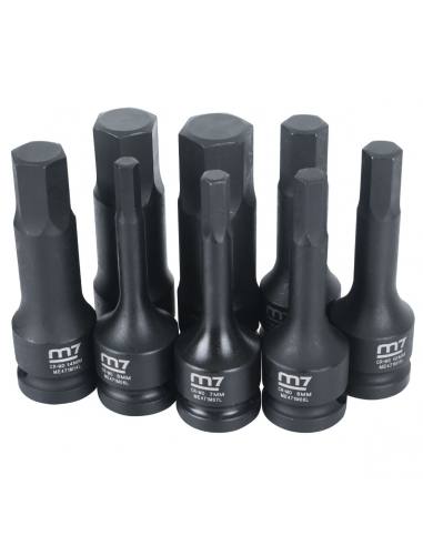 JUEGO DADOS HEXAGONALES IMPACTO 1/2 8 PIEZAS MB44 - MIGHTY SEVEN M7