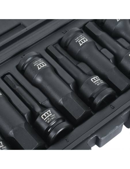 JUEGO DADOS HEXAGONALES IMPACTO 1/2 8 PIEZAS MB44 - MIGHTY SEVEN M7