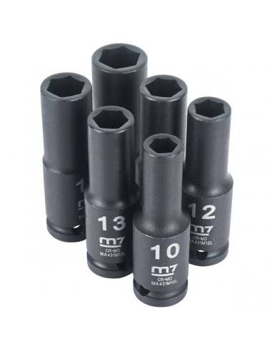 JUEGO DADOS IMPACTO LARGOS 1/2 10 PIEZAS MB45010M - MIGHTY SEVEN M7