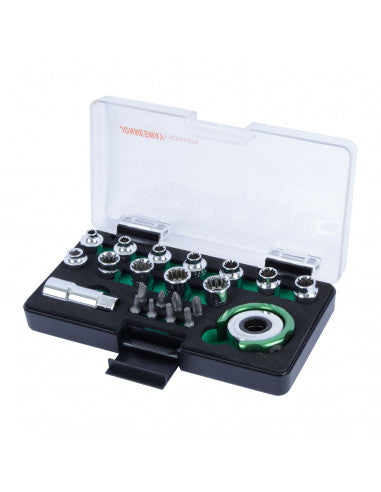 JUEGO de DADOS 1/4 (MINI) 22 piezas RD05H22S - JONNESWAY