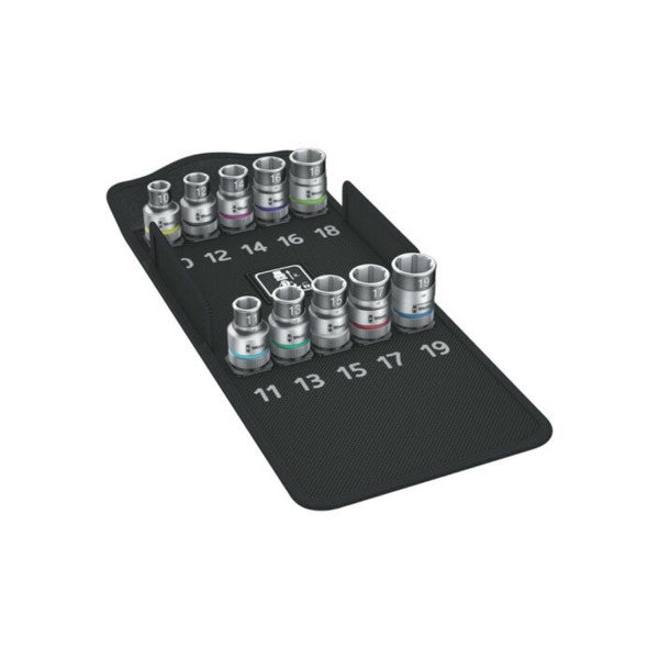 Juego de dados 1/2" 8790 HMC HF1 Zyklop 10 piezas Wera