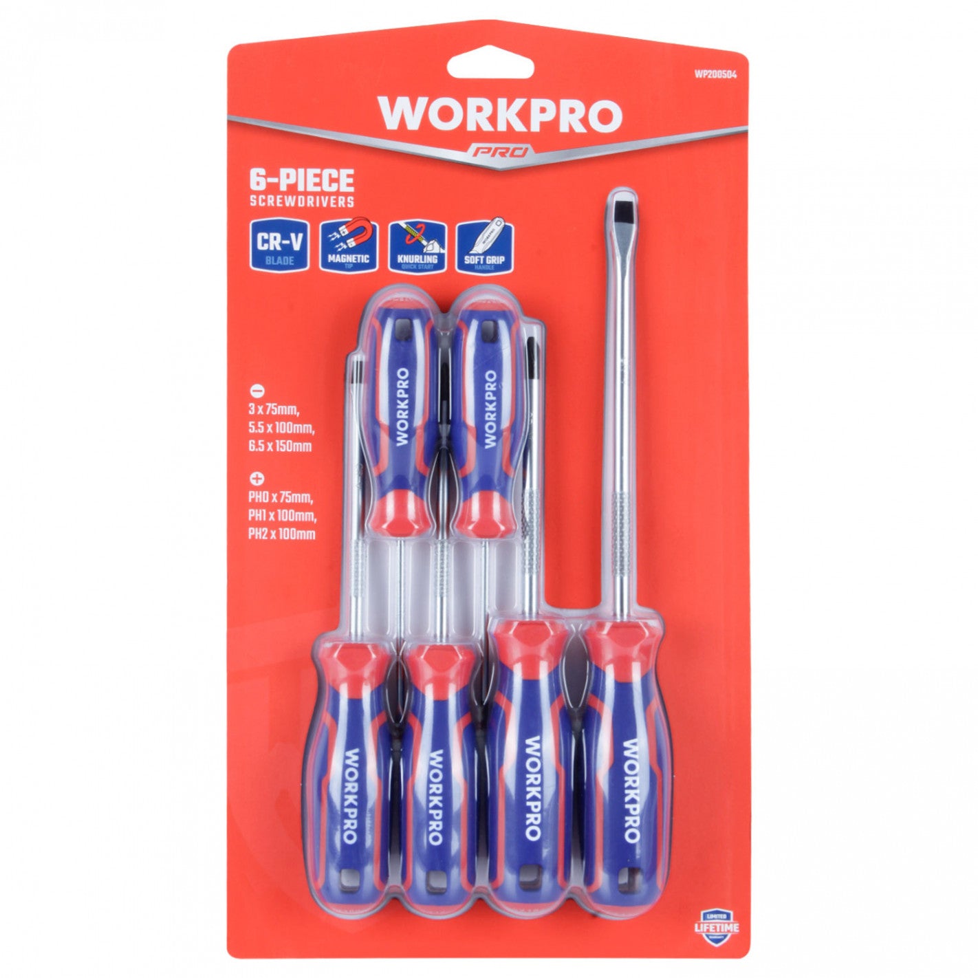 JUEGO DESTORNILLADORES 6 PIEZAS W000824/WP200504